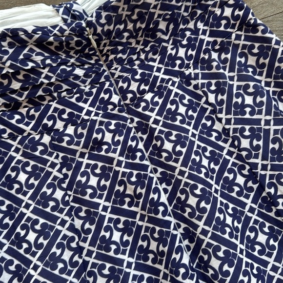 Boden halter dress, navy and white, size 10 - Picture 14 of 16